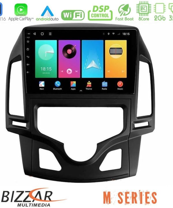 Kimpiris - Bizzar M Series 8Core Android16 2+32GB  Hyundai i30 2007-2012 Auto A/C Navigation Multimedia Tablet 9"
