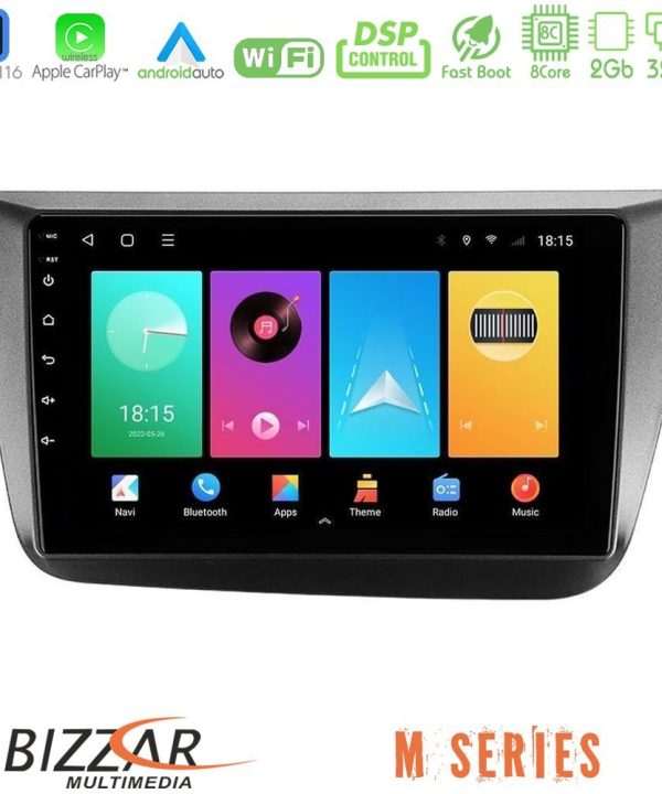 Kimpiris - Bizzar M Series 8Core Android16 2+32GB  Seat Altea 2004-2015 Navigation Multimedia Tablet 9"