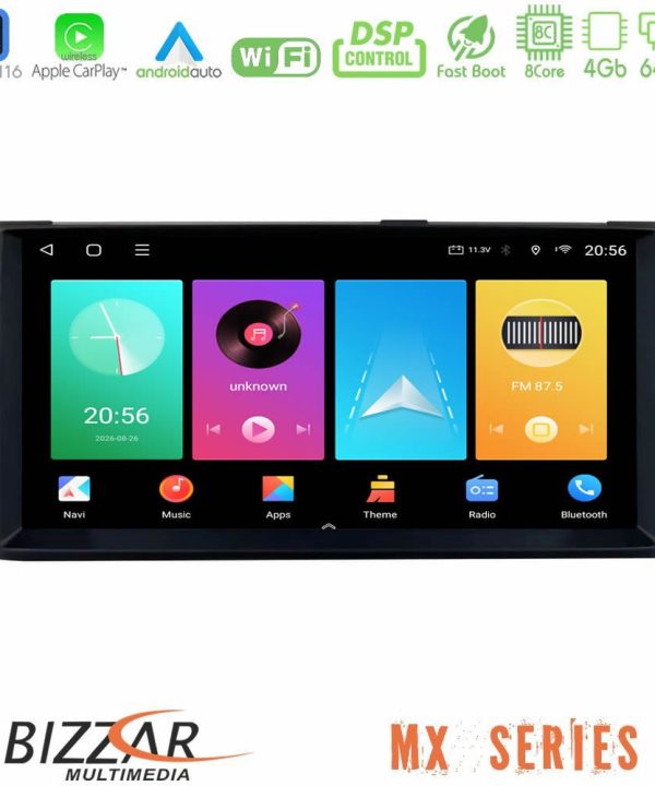 Kimpiris - Bizzar MX Series Jeep 8core Android16 4+64GB Navigation Multimedia Deckless 7" με Carplay/AndroidAuto (OEM Style)