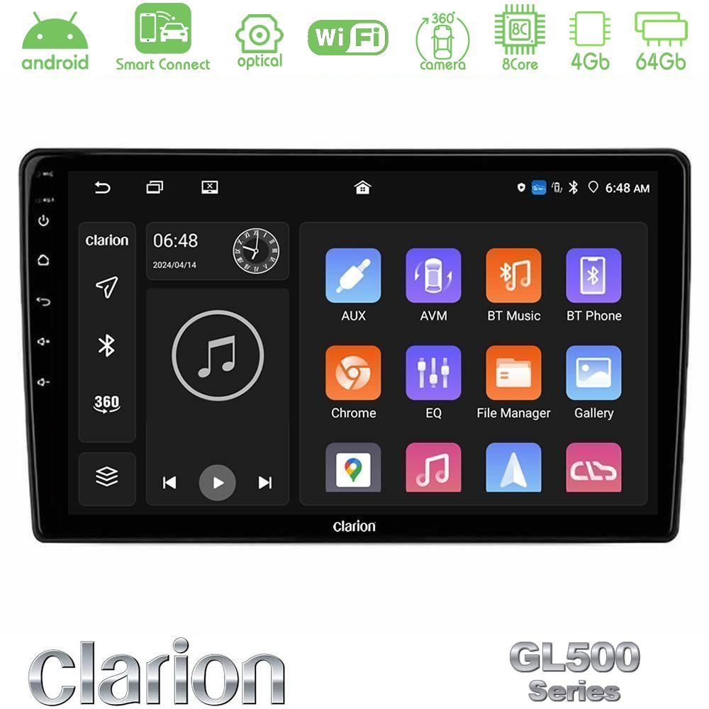 Kimpiris - Clarion GL500 Series 8Core Android ClarionOS 4+64GB Alfa Romeo Giulietta 2014-2021 Navigation Multimedia Tablet 10"