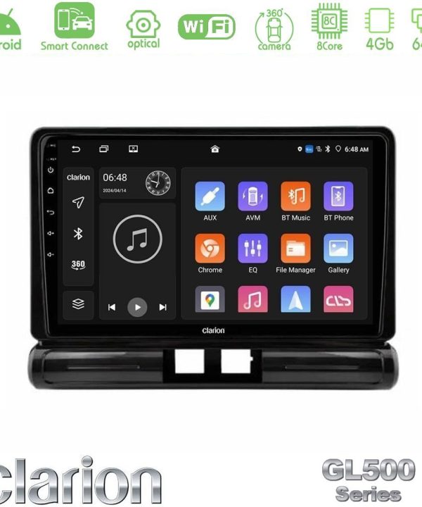 Kimpiris - Clarion GL500 Series 8Core Android ClarionOS 4+64GB  Citroen C3 2016-> Navigation Multimedia Tablet 9"    (Low Version))