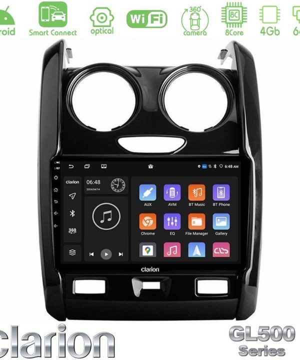 Kimpiris - Clarion GL500 Series 8Core Android ClarionOS 4+64GB  Dacia Duster 2014-2018 Navigation Multimedia Tablet 9"