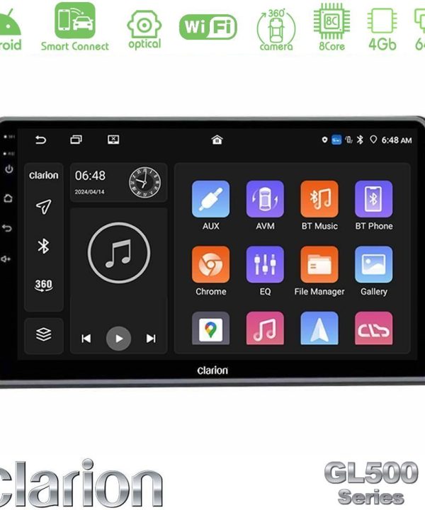 Kimpiris - Clarion GL500 Series 8Core Android ClarionOS 4+64GB  Dacia Duster 2025-> Navigation Multimedia Tablet 9"