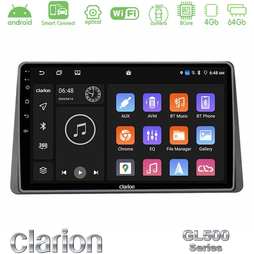 Kimpiris - Clarion GL500 Series 8Core Android ClarionOS 4+64GB Dacia Duster 2023-2024 Navigation Multimedia Tablet 10"
