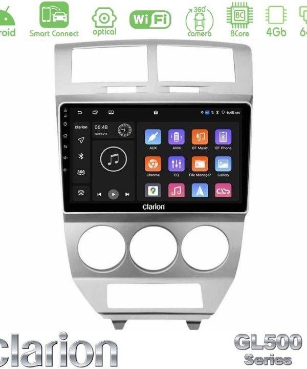 Kimpiris - Clarion GL500 Series 8Core Android ClarionOS 4+64GB  Dodge Caliber 2006-2011 Navigation Multimedia Tablet 10"