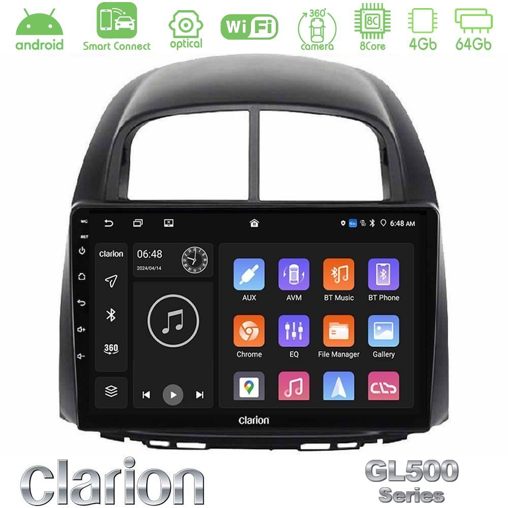 Kimpiris - Clarion GL500 Series 8Core Android ClarionOS 4+64GB Daihatsu Sirion/Subaru Justy Navigation Multimedia Tablet 10"