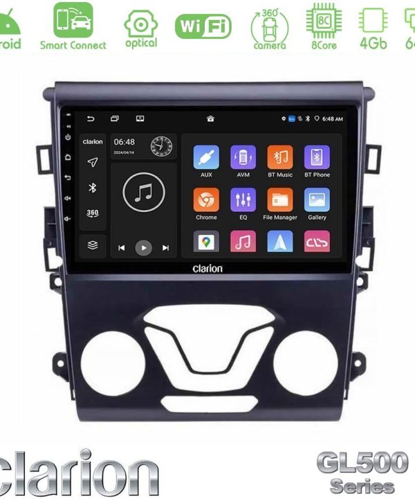 Kimpiris - Clarion GL500 Series 8Core Android ClarionOS 4+64GB  Ford Mondeo 2014-2017 Navigation Multimedia Tablet 9"