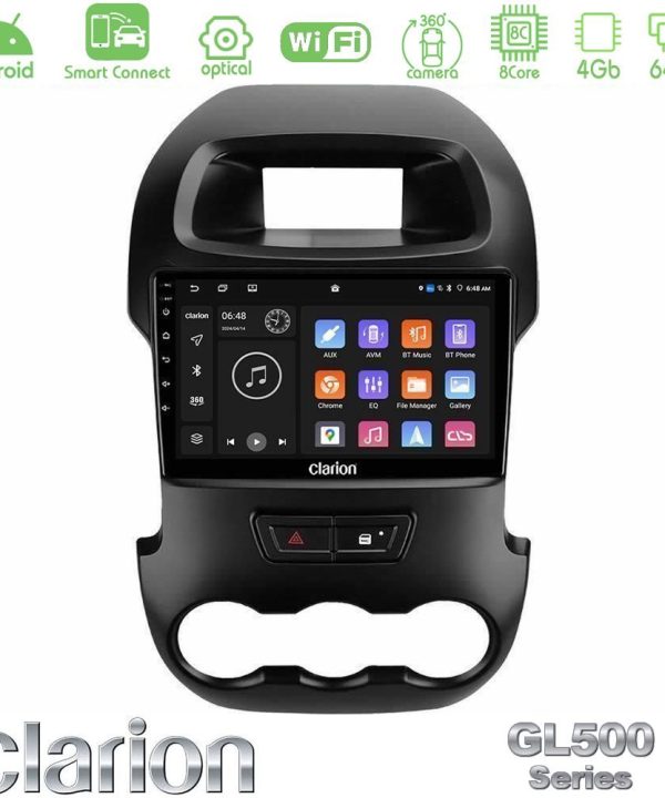 Kimpiris - Clarion GL500 Series 8Core Android ClarionOS 4+64GB  Ford Ranger 2012-2016 Navigation Multimedia Tablet 9"
