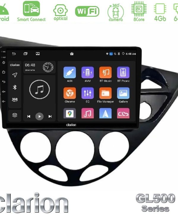 Kimpiris - Clarion GL500 Series 8Core Android ClarionOS 4+64GB Ford Focus 1999-2004 (RHD) Navigation Multimedia Tablet 9"