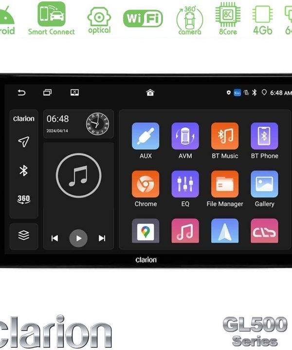 Kimpiris - Clarion GL500 Series 8Core Android ClarionOS 4+64GB  Ford Transit 2007 – 2013 Navigation Multimedia Tablet 10"