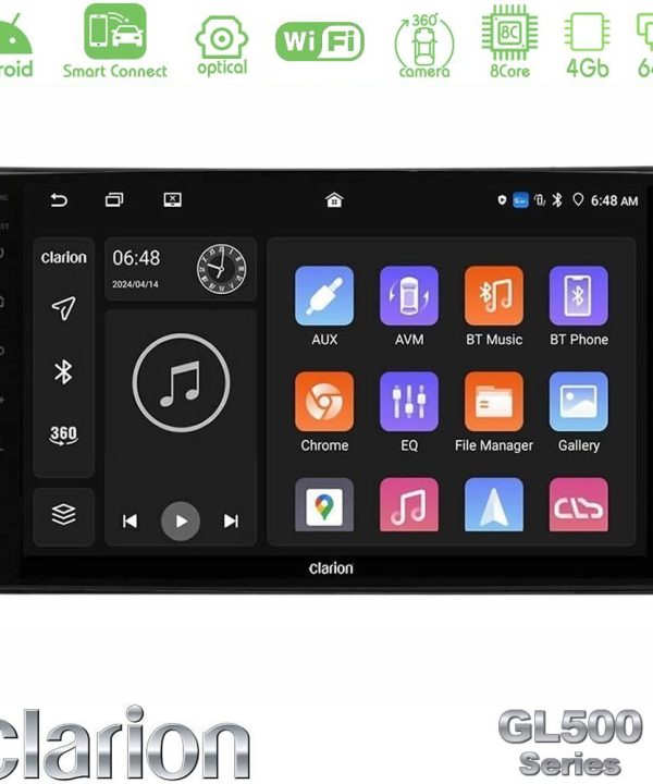 Kimpiris - Clarion GL500 Series 8Core Android ClarionOS 4+64GB Ford Focus 2019-> Navigation Multimedia Tablet 9"