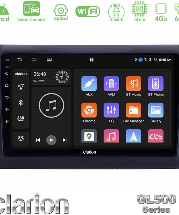 Kimpiris - Clarion GL500 Series 8Core Android ClarionOS 4+64GB  Fiat Stilo Navigation Multimedia Tablet 9"