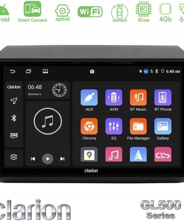 Kimpiris - Clarion GL500 Series 8Core Android ClarionOS 4+64GB  Fiat Ducato/Citroen Jumper/Peugeot Boxer 2011-2021 Navigation Multimedia Tablet 9"