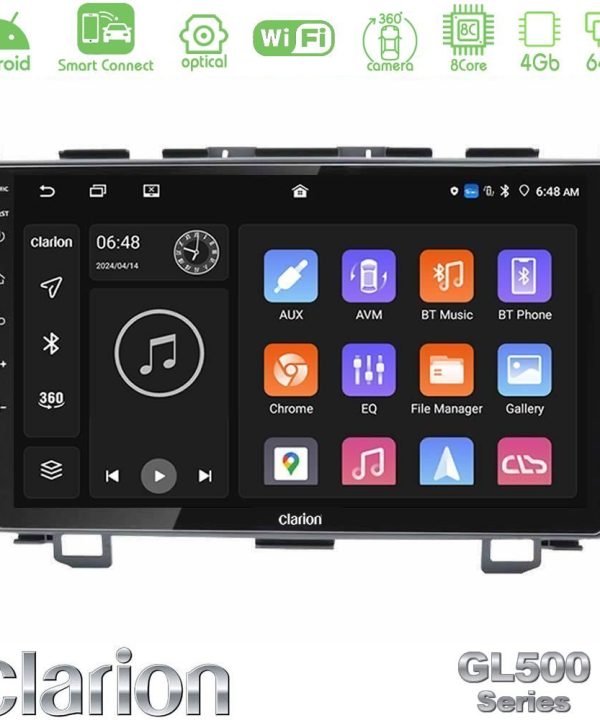 Kimpiris - Clarion GL500 Series 8Core Android ClarionOS 4+64GB  Honda CRV Navigation Multimedia Tablet 9"