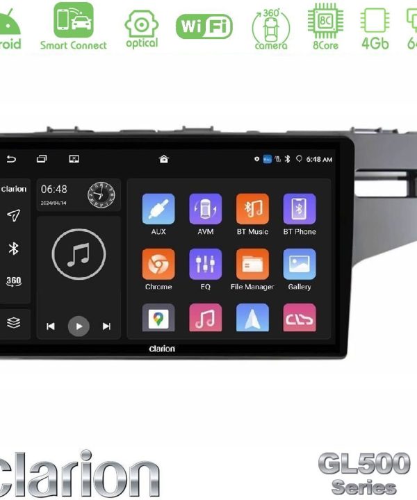Kimpiris - Clarion GL500 Series 8Core Android ClarionOS 4+64GB Honda Jazz 2013-2020 RHD Navigation Multimedia Tablet 9"