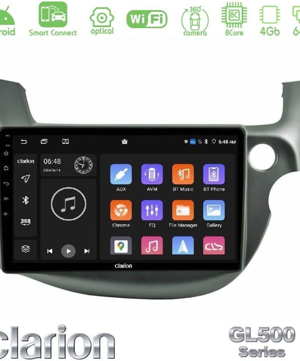 Kimpiris - Clarion GL500 Series 8Core Android ClarionOS 4+64GB Honda Jazz (Fit) 2009-2013 RHD Navigation Multimedia Tablet 10"