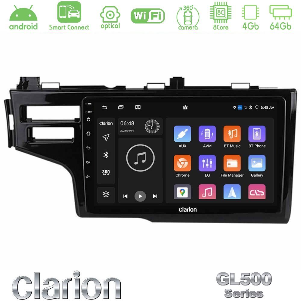 Kimpiris - Clarion GL500 Series 8Core Android ClarionOS 4+64GB Honda Jazz 2013-2020 Navigation Multimedia Tablet 9"