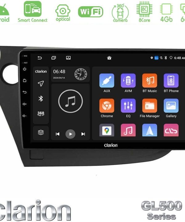 Kimpiris - Clarion GL500 Series 8Core Android ClarionOS 4+64GB  Honda Insight 2009-2015 Navigation Multimedia Tablet 9"