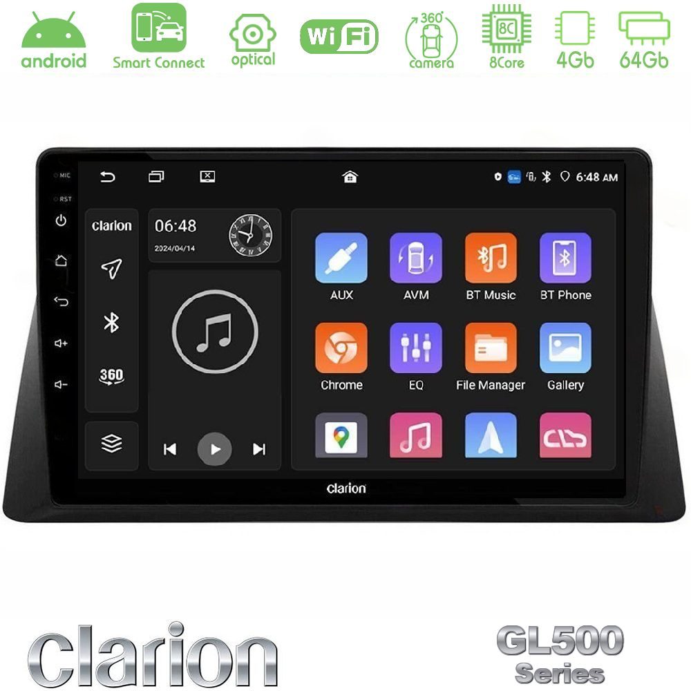 Kimpiris - Clarion GL500 Series 8Core Android ClarionOS 4+64GB Honda WR-V 2024-> Navigation Multimedia Tablet 10″