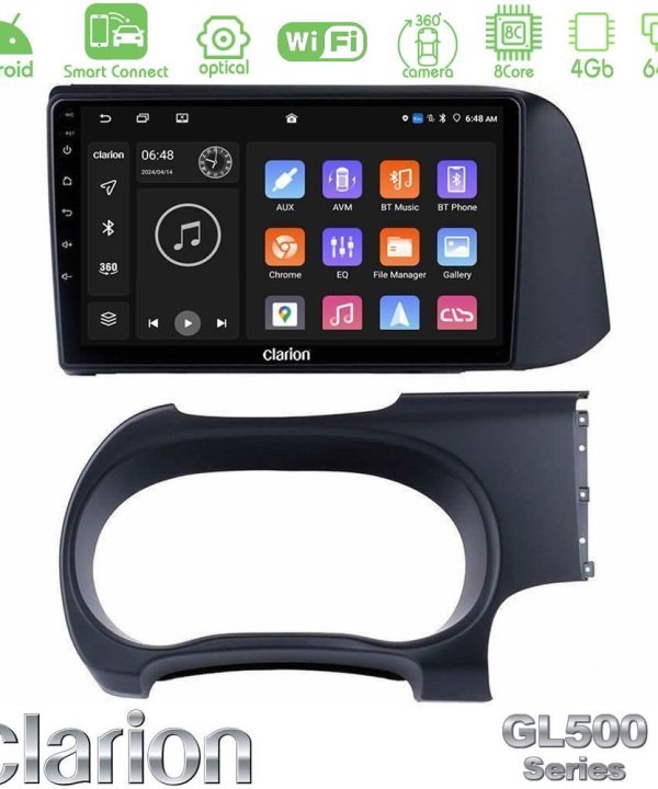 Kimpiris - Clarion GL500 Series 8Core Android ClarionOS 4+64GB  Hyundai i10 Navigation Multimedia Tablet 9"