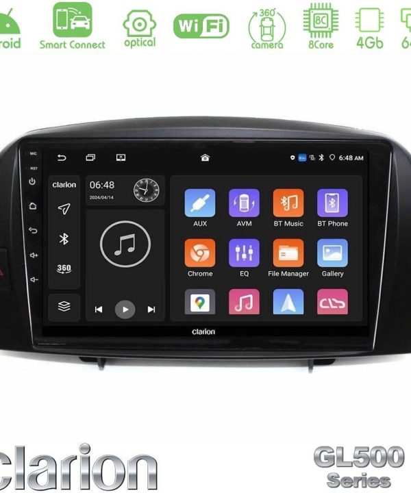 Kimpiris - Clarion GL500 Series 8Core Android ClarionOS 4+64GB Hyundai Sonata 2005-2009 Navigation Multimedia Tablet 10"