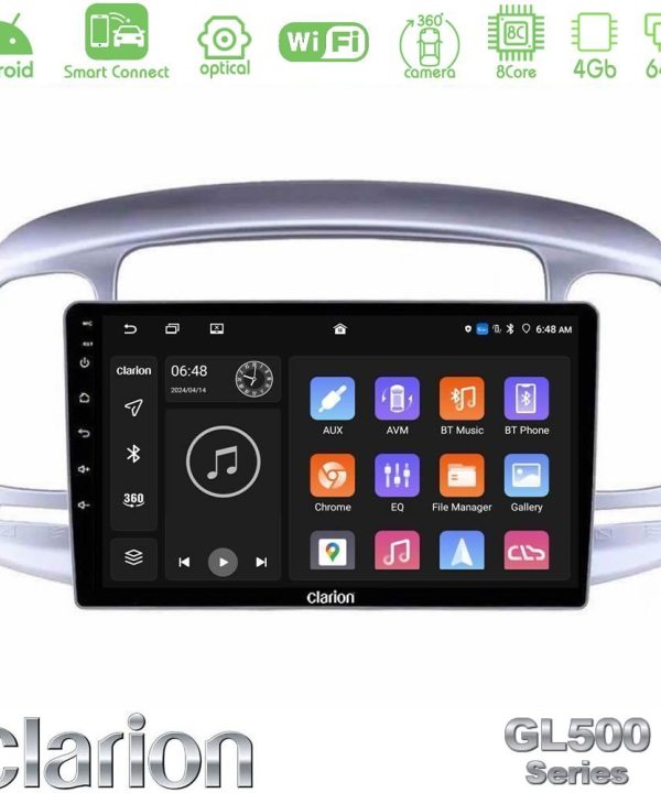 Kimpiris - Clarion GL500 Series 8Core Android ClarionOS 4+64GB  Hyundai Accent 2006-2011 Navigation Multimedia Tablet 9"