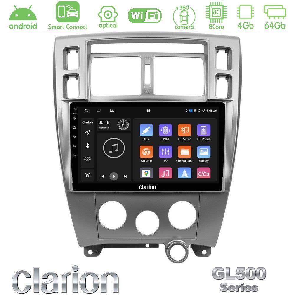 Kimpiris - Clarion GL500 Series 8Core Android ClarionOS 4+64GB Hyundai Tucson Navigation Multimedia Tablet 10"