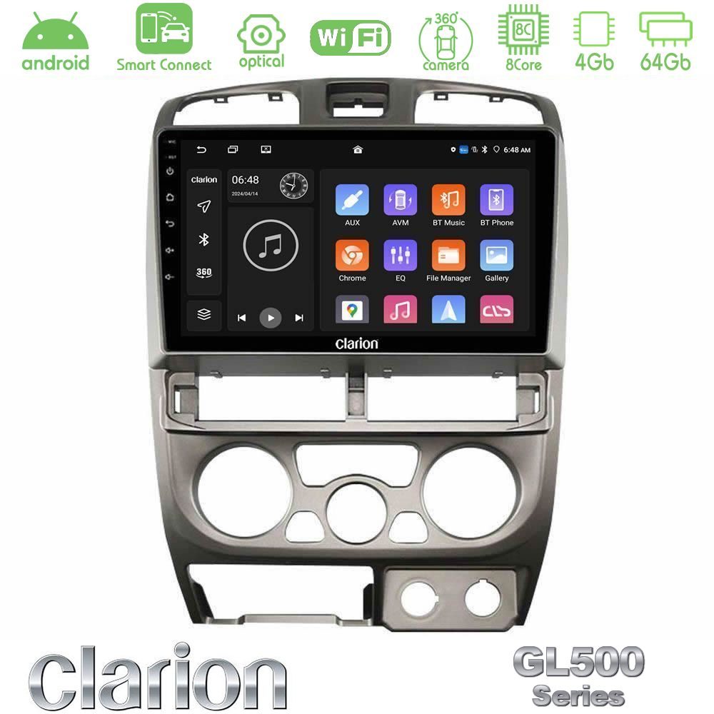 Kimpiris - Clarion GL500 Series 8Core Android ClarionOS 4+64GB Isuzu D-Max 2004-2006 Navigation Multimedia Tablet 9"