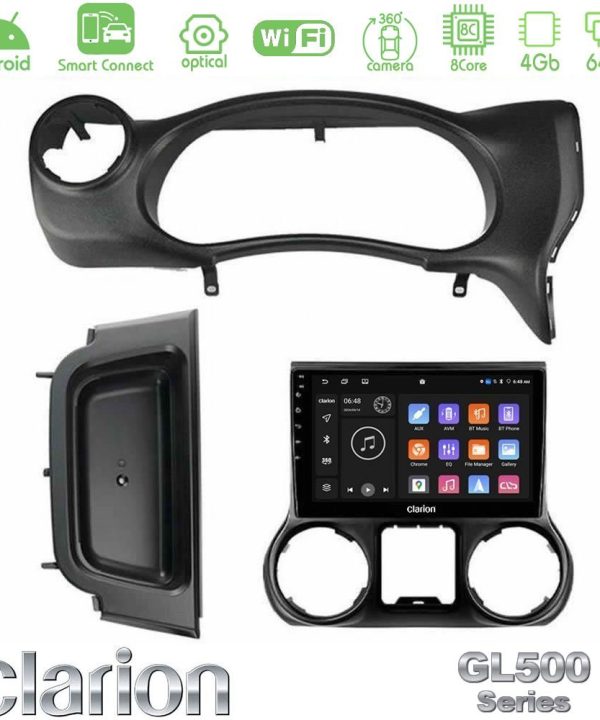 Kimpiris - Clarion GL500 Series 8Core Android ClarionOS 4+64GB  Jeep Wrangler 2014-2017 Navigation Multimedia Tablet 10"