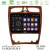 Kimpiris - Clarion GL500 Series 8Core Android ClarionOS 4+64GB  Mercedes C Class (W203) Navigation Multimedia Tablet 9" (Wooden Style)
