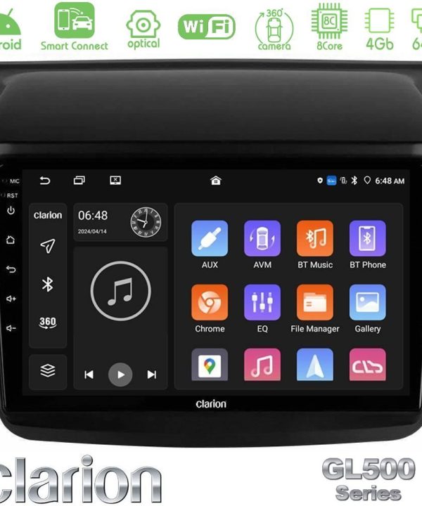 Kimpiris - Clarion GL500 Series 8Core Android ClarionOS 4+64GB  Mitsubishi L200 Navigation Multimedia Tablet 9"