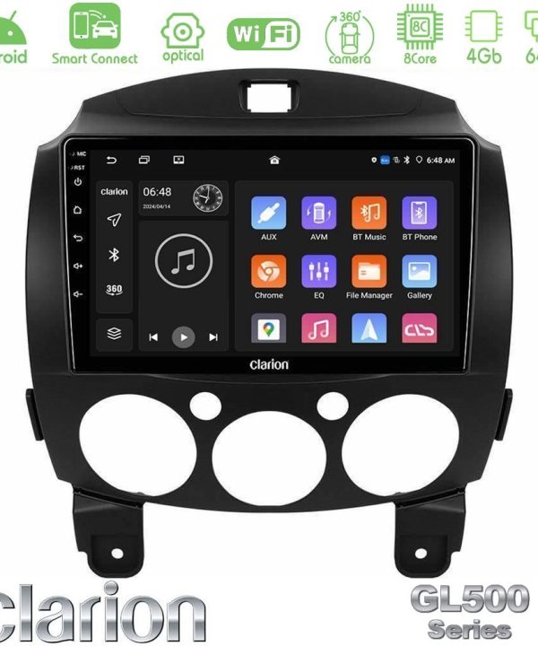 Kimpiris - Clarion GL500 Series 8Core Android ClarionOS 4+64GB  Mazda 2 2008-2014 Navigation Multimedia Tablet 9"