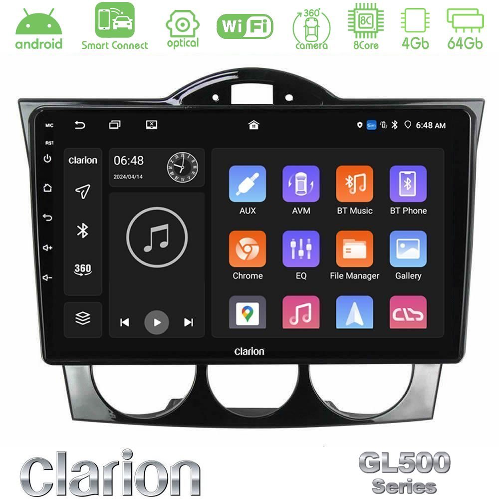 Kimpiris - Clarion GL500 Series 8Core Android ClarionOS 4+64GB Mazda RX8 2003-2008 Navigation Multimedia Tablet 9"