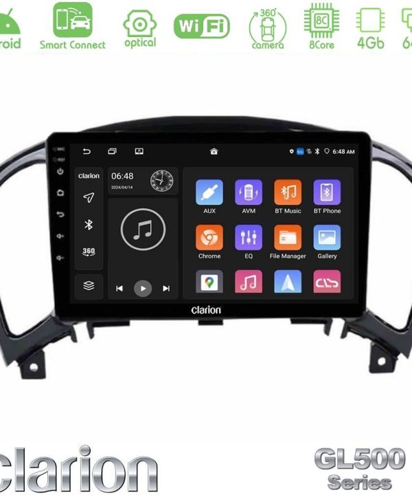 Kimpiris - Clarion GL500 Series 8Core Android ClarionOS 4+64GB  Nissan Juke Navigation Multimedia Tablet 9"