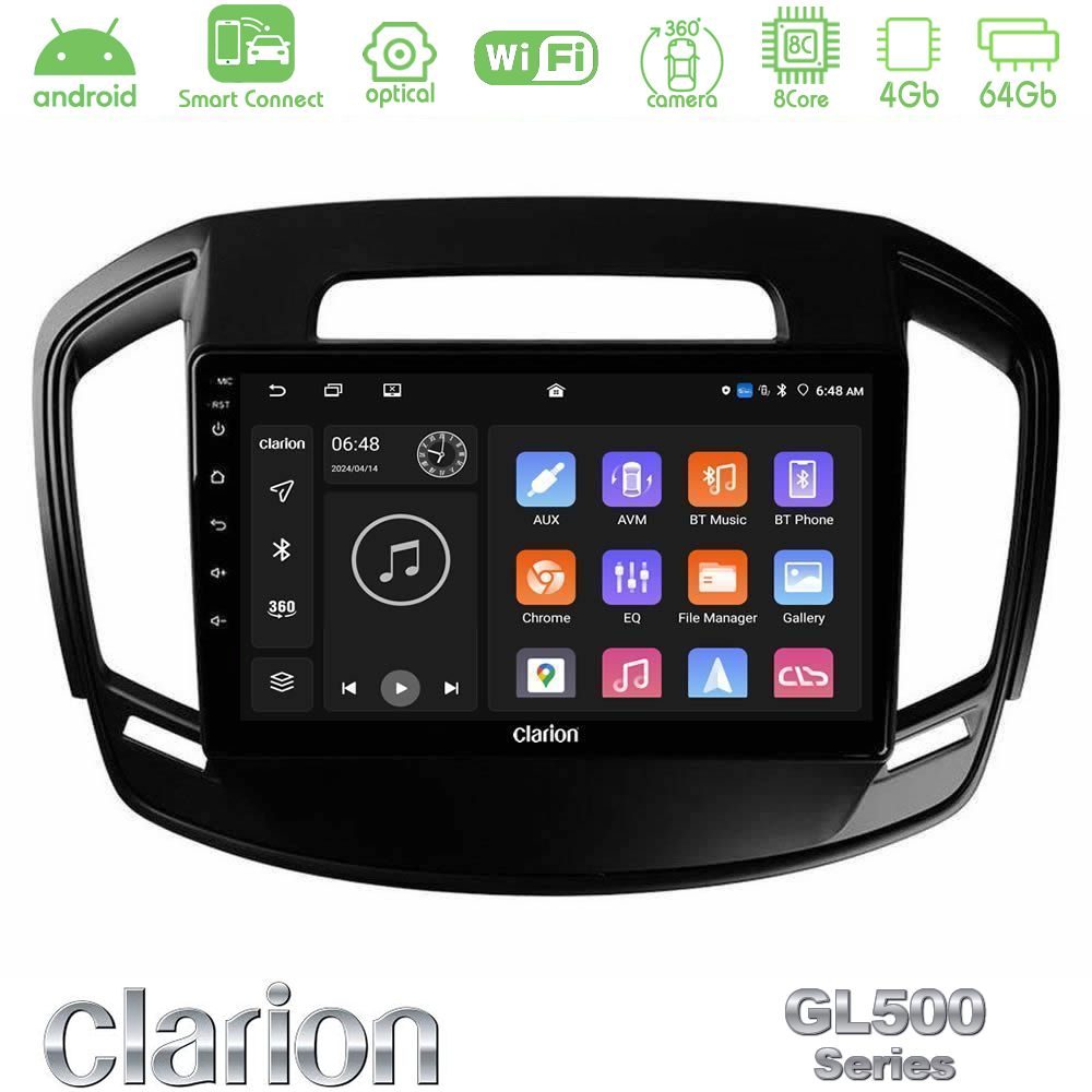 Kimpiris - Clarion GL500 Series 8Core Android ClarionOS 4+64GB Opel Insignia 2014-2017 Navigation Multimedia Tablet 9"