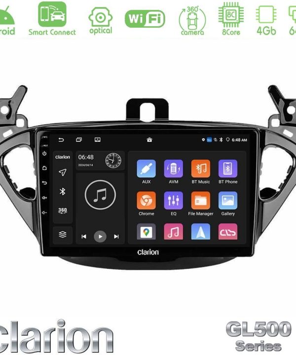 Kimpiris - Clarion GL500 Series 8Core Android ClarionOS 4+64GB  Opel Corsa E/Adam Navigation Multimedia Tablet 9"