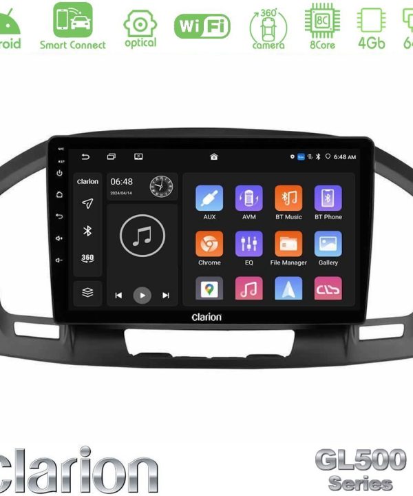 Kimpiris - Clarion GL500 Series 8Core Android ClarionOS 4+64GB  Opel Insignia 2008-2013 Navigation Multimedia Tablet 9"