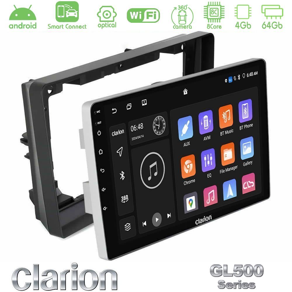 Kimpiris - Clarion GL500 Series 8Core Android ClarionOS 4+64GB Peugeot 308 2013-2020 Navigation Multimedia Tablet 9"