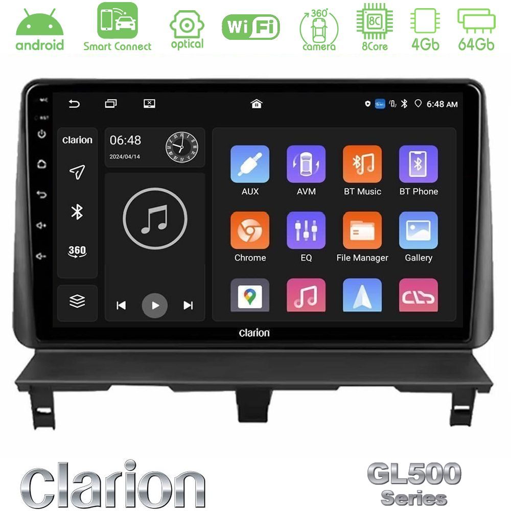Kimpiris - Clarion GL500 Series 8Core Android ClarionOS 4+64GB Peugeot Partner / Citroën Berlingo 2002-2008 Navigation Multimedia Tablet 9"