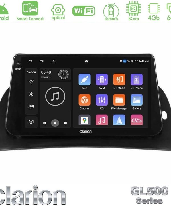 Kimpiris - Clarion GL500 Series 8Core Android ClarionOS 4+64GB  Renault Kangoo 2014-2018 Navigation Multimedia Tablet 9"
