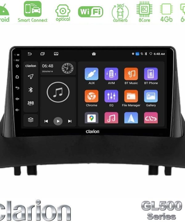 Kimpiris - Clarion GL500 Series 8Core Android ClarionOS 4+64GB  Renault Megane 2 2002-2008 Navigation Multimedia Tablet 9"