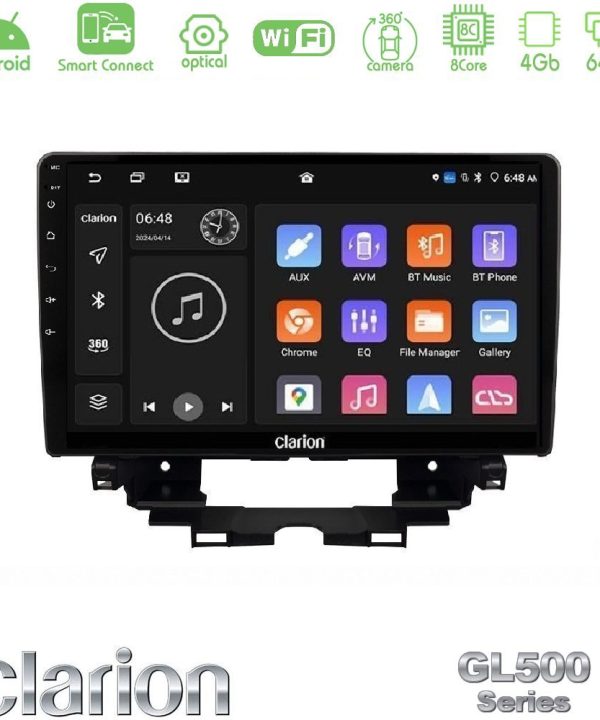 Kimpiris - Clarion GL500 Series 8Core Android ClarionOS 4+64GB Renault Kangoo / Nissan Townstar 2022-> Navigation Multimedia Tablet 10"