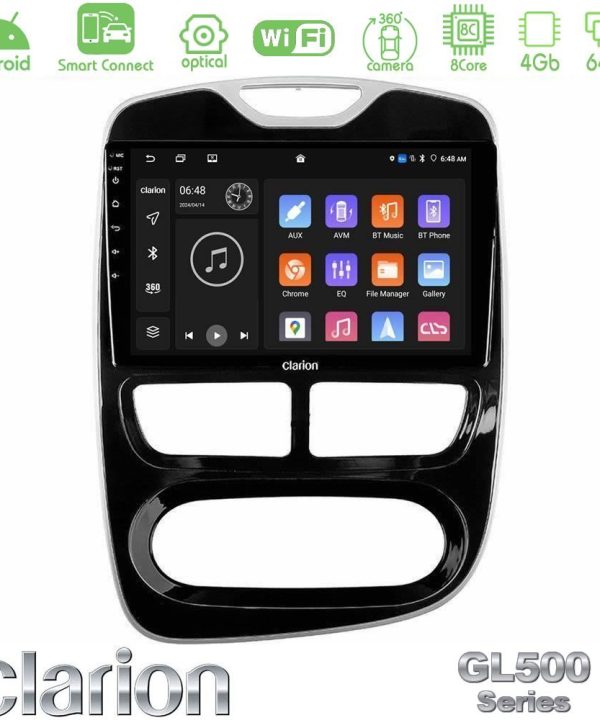 Kimpiris - Clarion GL500 Series 8Core Android ClarionOS 4+64GB Renault Clio 2012-2019 Navigation Multimedia Tablet 9"
