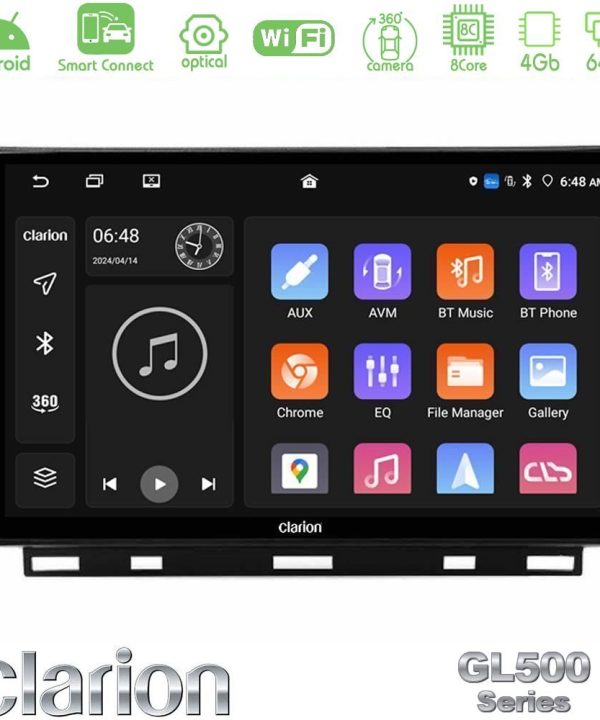 Kimpiris - Clarion GL500 Series 8Core Android ClarionOS 4+64GB  Renault Clio 5 2020-2024 Navigation Multimedia Tablet 9"