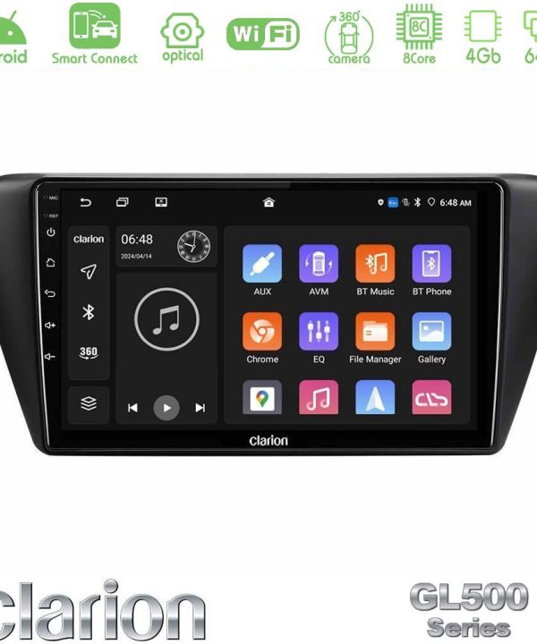 Kimpiris - Clarion GL500 Series 8Core Android ClarionOS 4+64GB  Skoda Fabia 2015-2021 Navigation Multimedia Tablet 9"