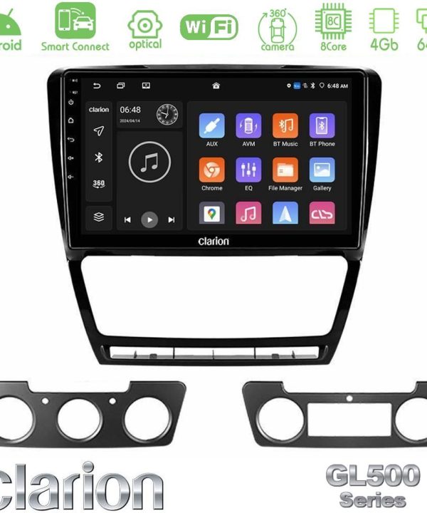 Kimpiris - Clarion GL500 Series 8Core Android ClarionOS 4+64GB  Skoda Octavia 5 Navigation Multimedia Tablet 10"