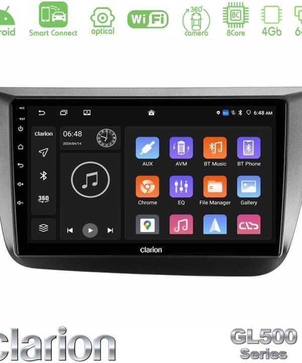 Kimpiris - Clarion GL500 Series 8Core Android ClarionOS 4+64GB  Seat Altea 2004-2015 Navigation Multimedia Tablet 9"
