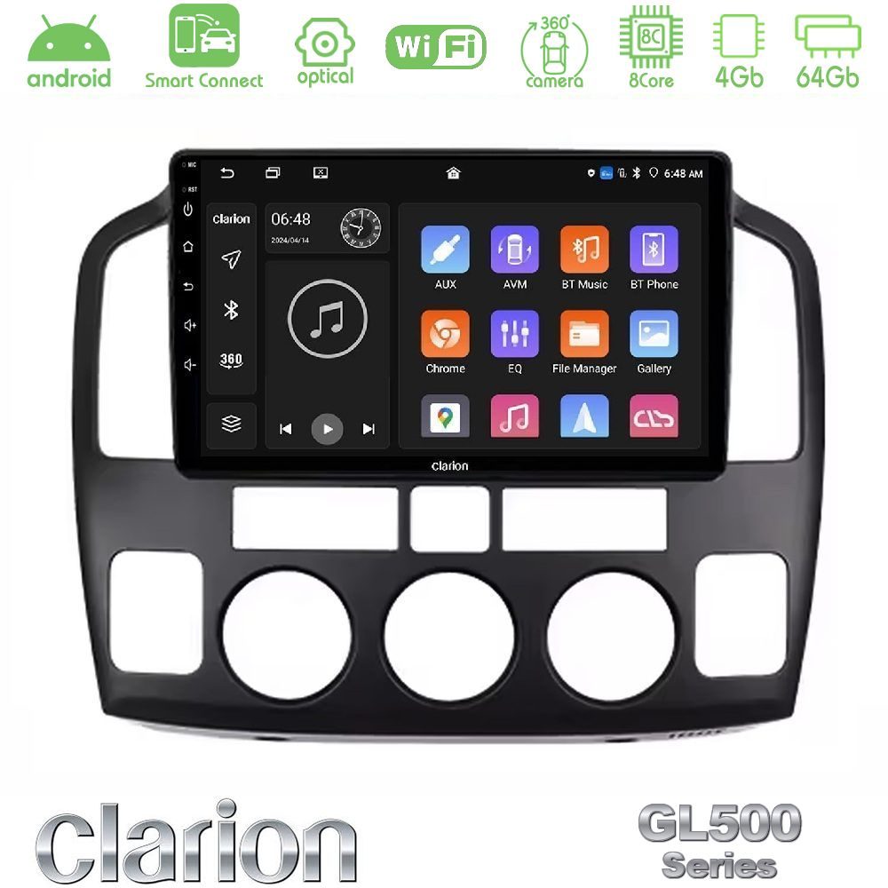 Kimpiris - Clarion GL500 Series 8Core Android ClarionOS 4+64GB Suzuki Grand Vitara 2003-2005 Navigation Multimedia Tablet 9″