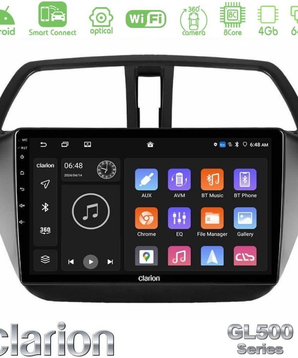 Kimpiris - Clarion GL500 Series 8Core Android ClarionOS 4+64GB  Suzuki SX4 S-Cross Navigation Multimedia Tablet 9"