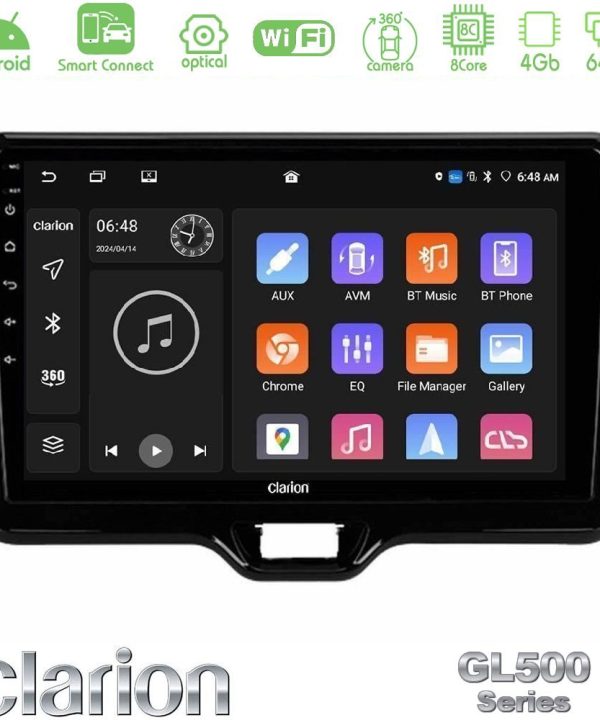 Kimpiris - Clarion GL500 Series 8Core Android ClarionOS 4+64GB Toyota Yaris Cross RHD 2020-> (Low Version) Navigation Multimedia Tablet 9"